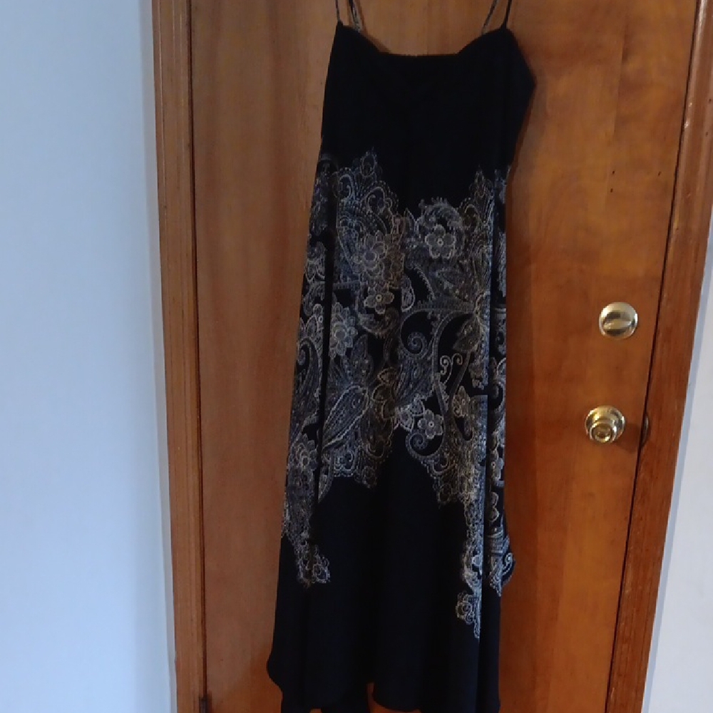 Hinge Black and Gold Dress